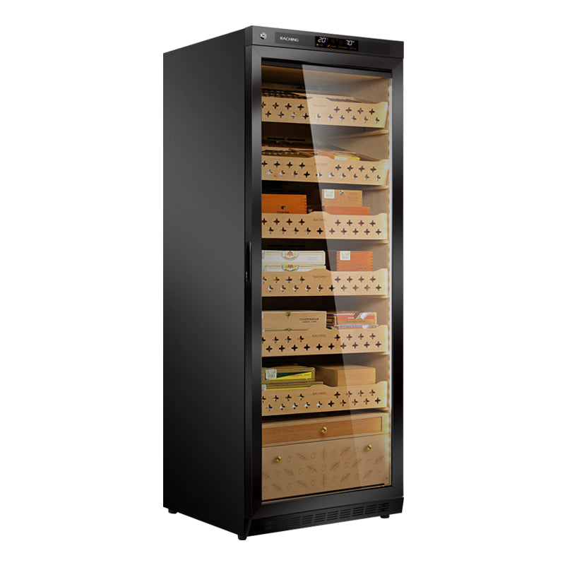 Raching MON2800A Precision Climate Controlled Cigar Humidor Cabinet with Ammonia Removal (~1,250 cigars)