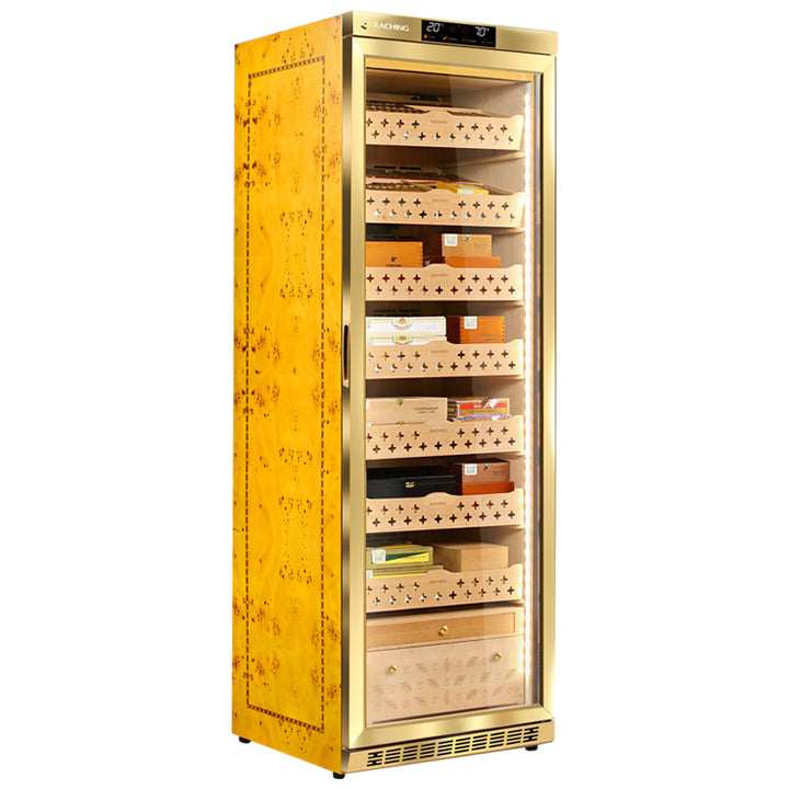 Raching MON3800A Precision Climate Controlled Cigar Humidor Cabinet with Ammonia Removal (~1,500 cigars)