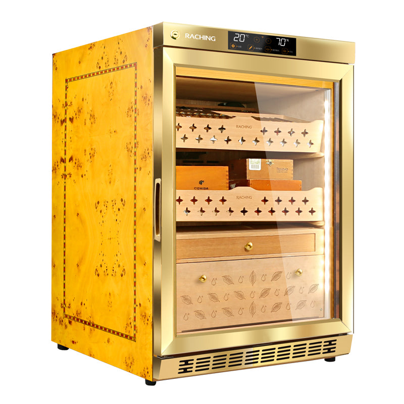 Raching MON800A Precision Climate Controlled Cigar Humidor Cabinet with Ammonia Removal (~500 cigars)