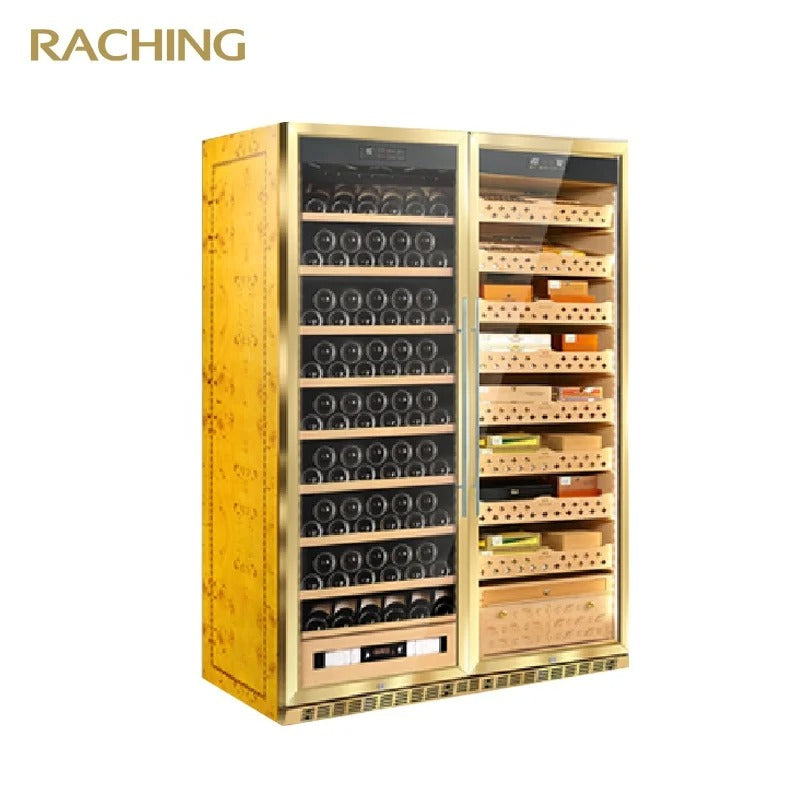 Raching SD800 Precision Climate Controlled Cigar Humidor & Wine Cabinet with Ammonia Removal (~3,000 cigars)