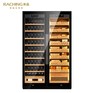 Raching SD800 Precision Climate Controlled Cigar Humidor & Wine Cabinet with Ammonia Removal (~3,000 cigars)