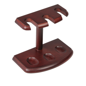 Wooden Pipe Stand - Holds 3 (Cherry)