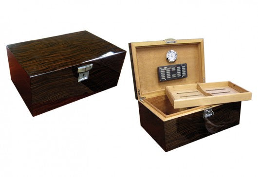 The Princeton Ebony Desktop Humidor (~130 count)