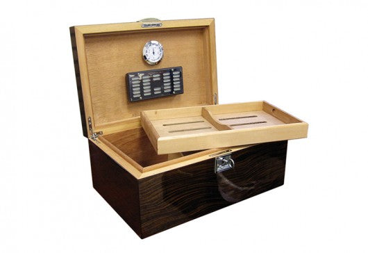 The Princeton Ebony Desktop Humidor (~130 count)